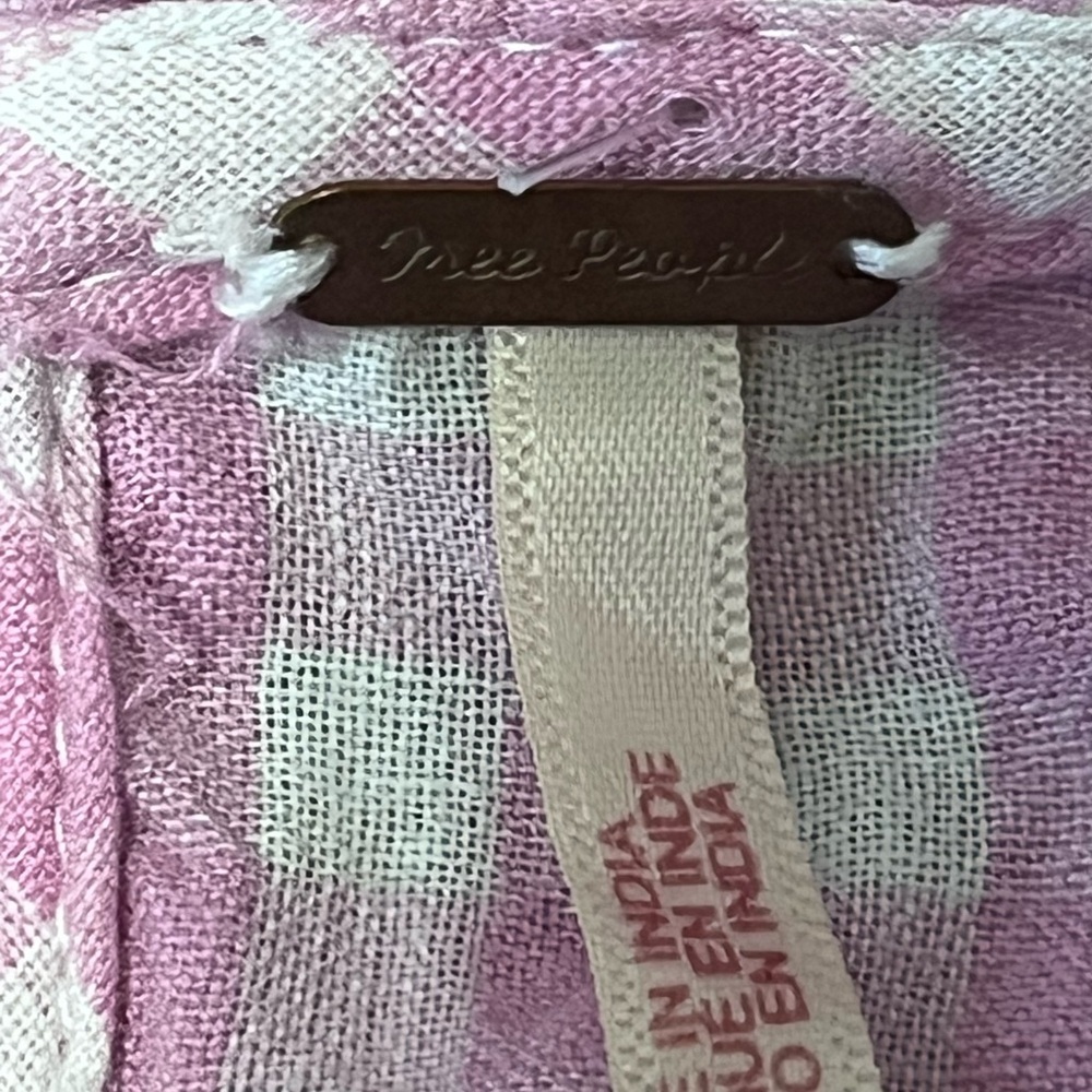 Free People Liza Drop Waist Gingham Midi Dress in Tuscany Pink Size XS - Picture 6 of 16